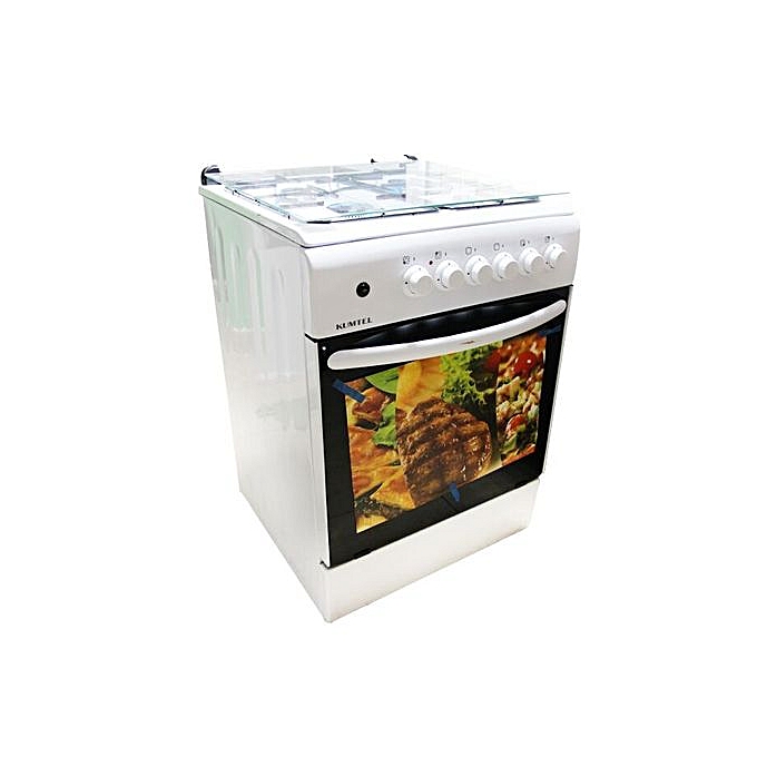 Kumtel Cuisinière à Gaz Kumtel - 4 Feux - 60x60 - Blanc ...