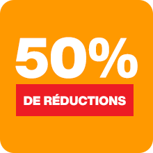 50% DE REDUCTION