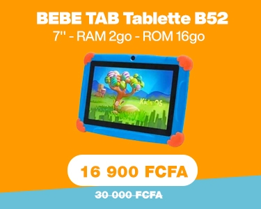 Tablette BeBe-Tab B52, pour enfants 7 pouces,2 Go de RAM - 16 Go