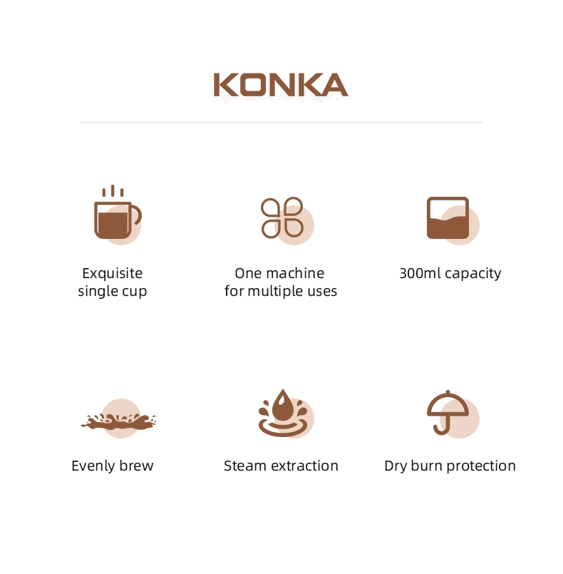 KONKA KCF-CS2 Coffee Maker features