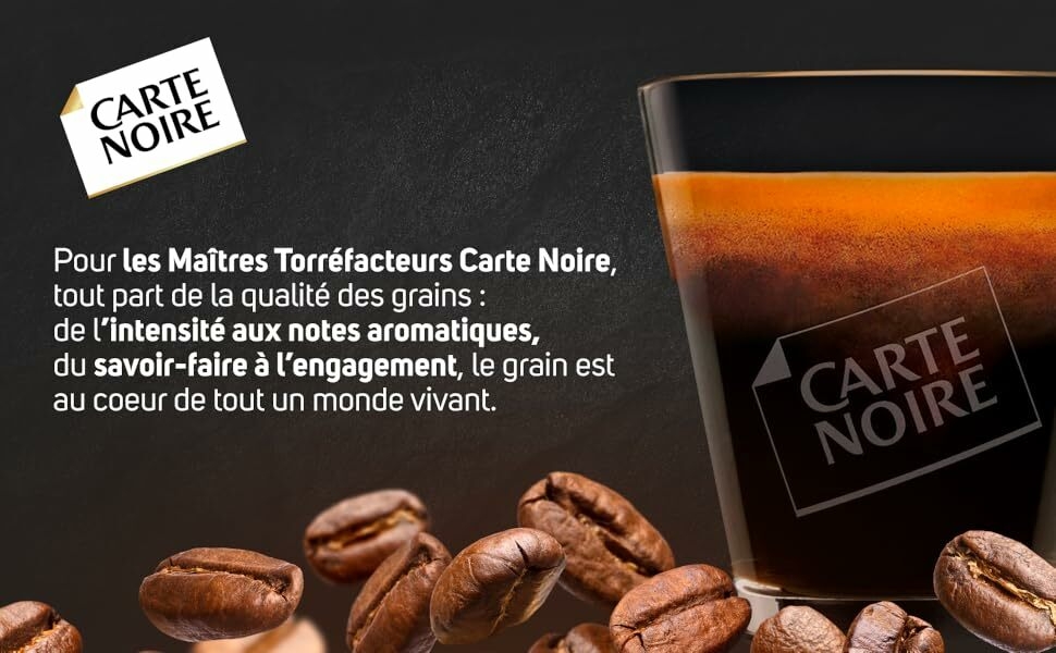 Carte Noire -  Café Grains - 2kg Classique (2 paquets de 1kg)