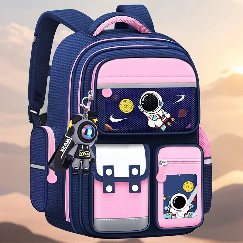 2025新款太空卡通背包，可爱太空人背包，男孩女孩通用，大容量背包，宇航员印花 商品详情 2