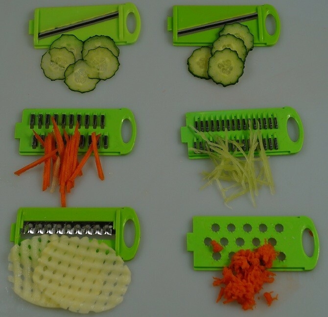 Multifunction fruit and vegetable Mandoline slicer 8 pcs in 1