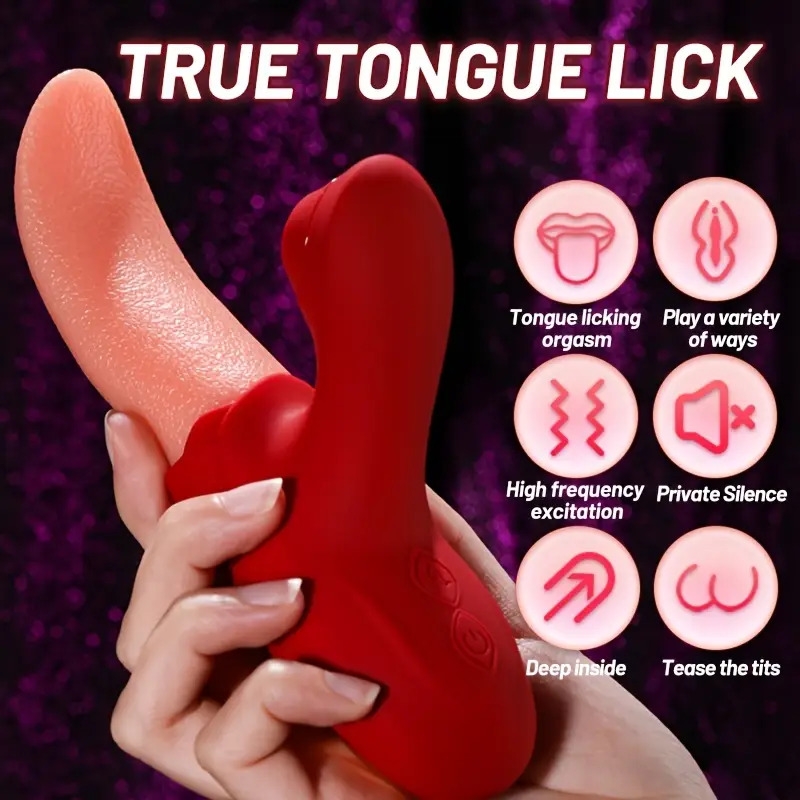 self pleasure device female stick tongue adult toy female licking private place sucking toys 5