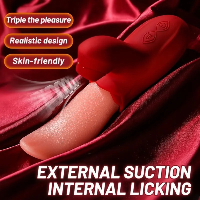self pleasure device female stick tongue adult toy female licking private place sucking toys 6