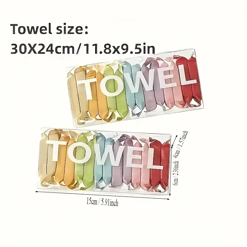 compressed towels 14 pack of wet and dry disposable towels for camping care or pet use details 2