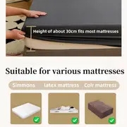 1pc soft and comfortable waterproof fitted sheet with deep pocket for bedroom and guest room solid color bedding for a cozy and stylish sleeping experience details 1