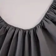 1pc soft and comfortable waterproof fitted sheet with deep pocket for bedroom and guest room solid color bedding for a cozy and stylish sleeping experience details 6