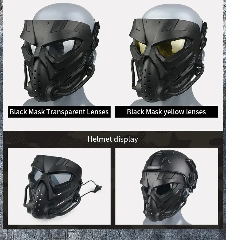 protect your face in style cosplay cs shaped   full face mask with adjustable straps details 9