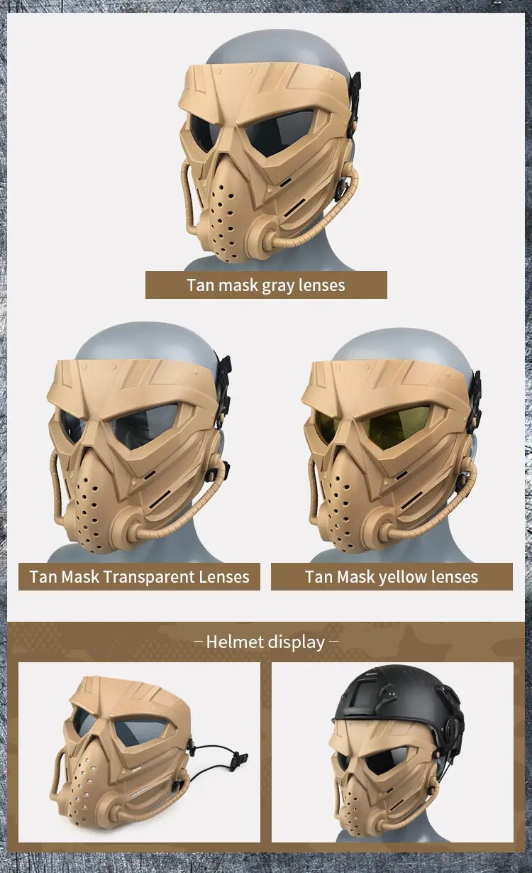 protect your face in style cosplay cs shaped   full face mask with adjustable straps details 11