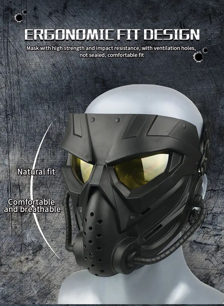 protect your face in style cosplay cs shaped   full face mask with adjustable straps details 7