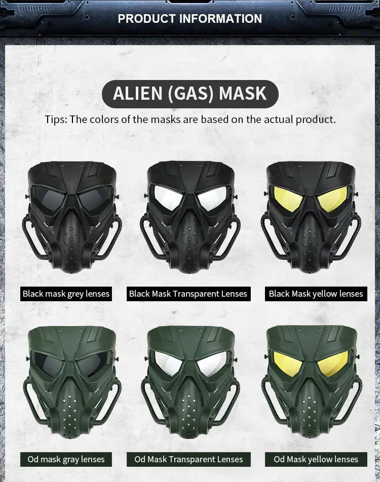 protect your face in style cosplay cs shaped   full face mask with adjustable straps details 1