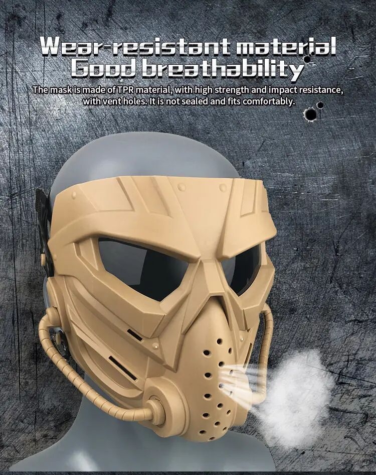 protect your face in style cosplay cs shaped   full face mask with adjustable straps details 6