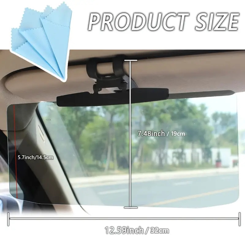 1pc sun visor for car universal anti glare car visor and goggles protects from stray light snow blindness and uv rays drive safely anytime 1