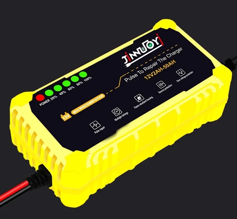 automobile and motorcycle battery charger 12v 3amp fully automatic   lead acid agm gel intelligent maintenance charger lcd suitable for automobiles trucks and motorcycles Product details 4