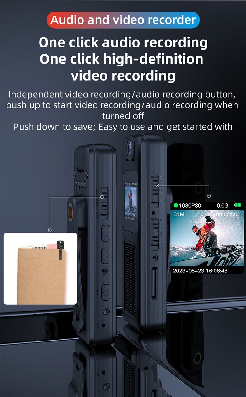 Mini caméra à stylo Portable, portée sur le corps, 1080p, caméra de poche Portable avec Clip arrière, caméra de sécurité de dernière conception