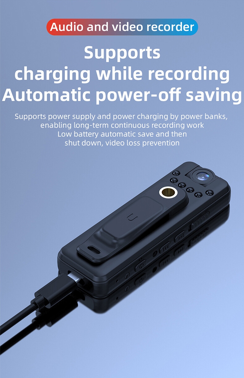 Mini caméra à stylo Portable, portée sur le corps, 1080p, caméra de poche Portable avec Clip arrière, caméra de sécurité de dernière conception