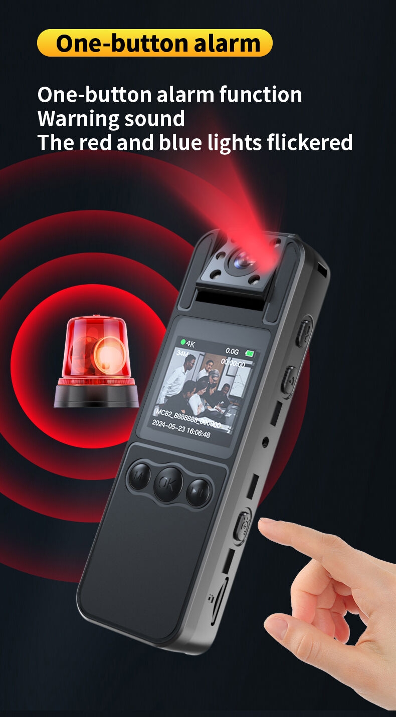 Mini caméra Portable, enregistreur vidéo numérique, caméra corporelle de sécurité Full Hd 1080p avec écran de 1.3 pouces