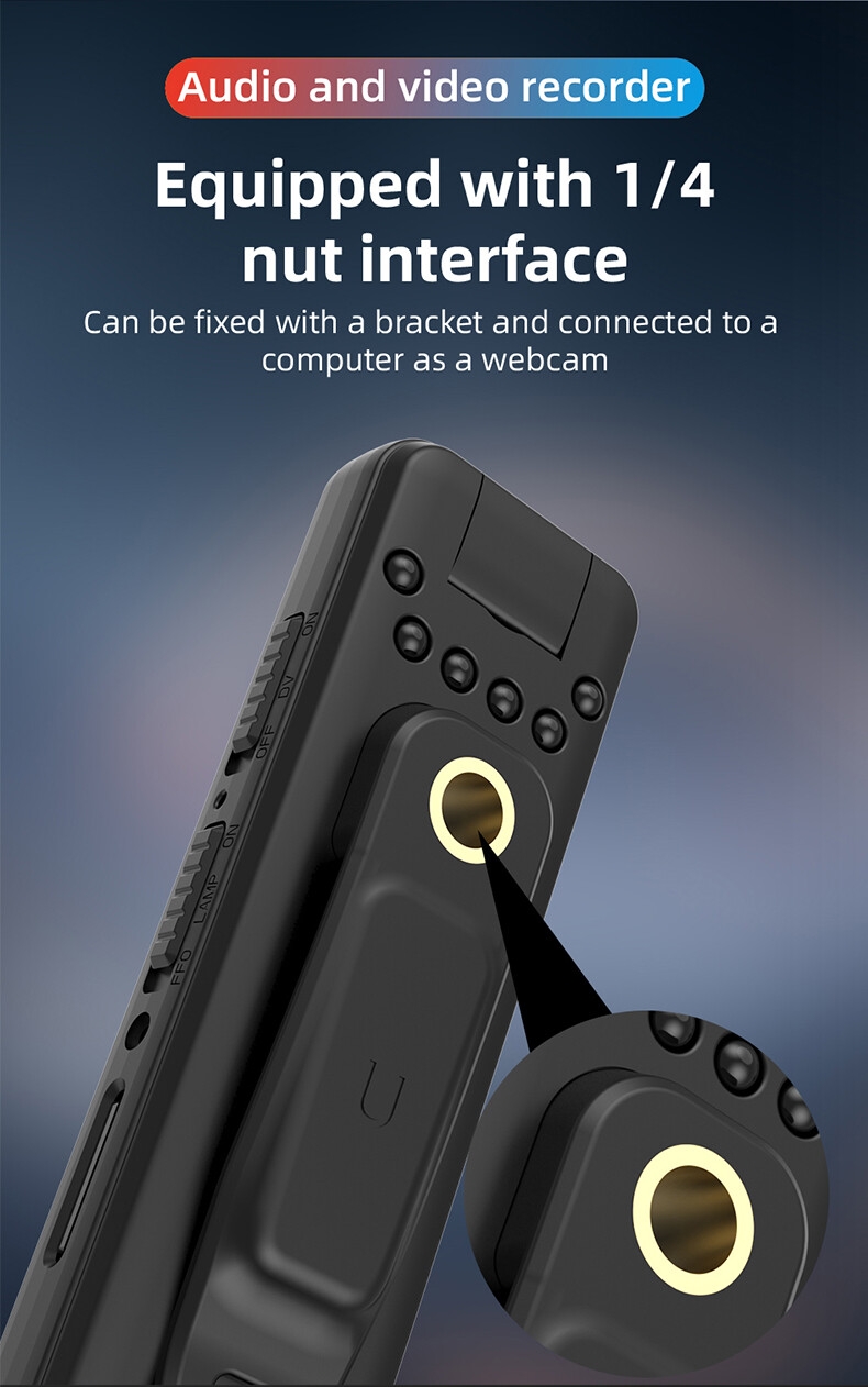 Mini caméra à stylo Portable, portée sur le corps, 1080p, caméra de poche Portable avec Clip arrière, caméra de sécurité de dernière conception