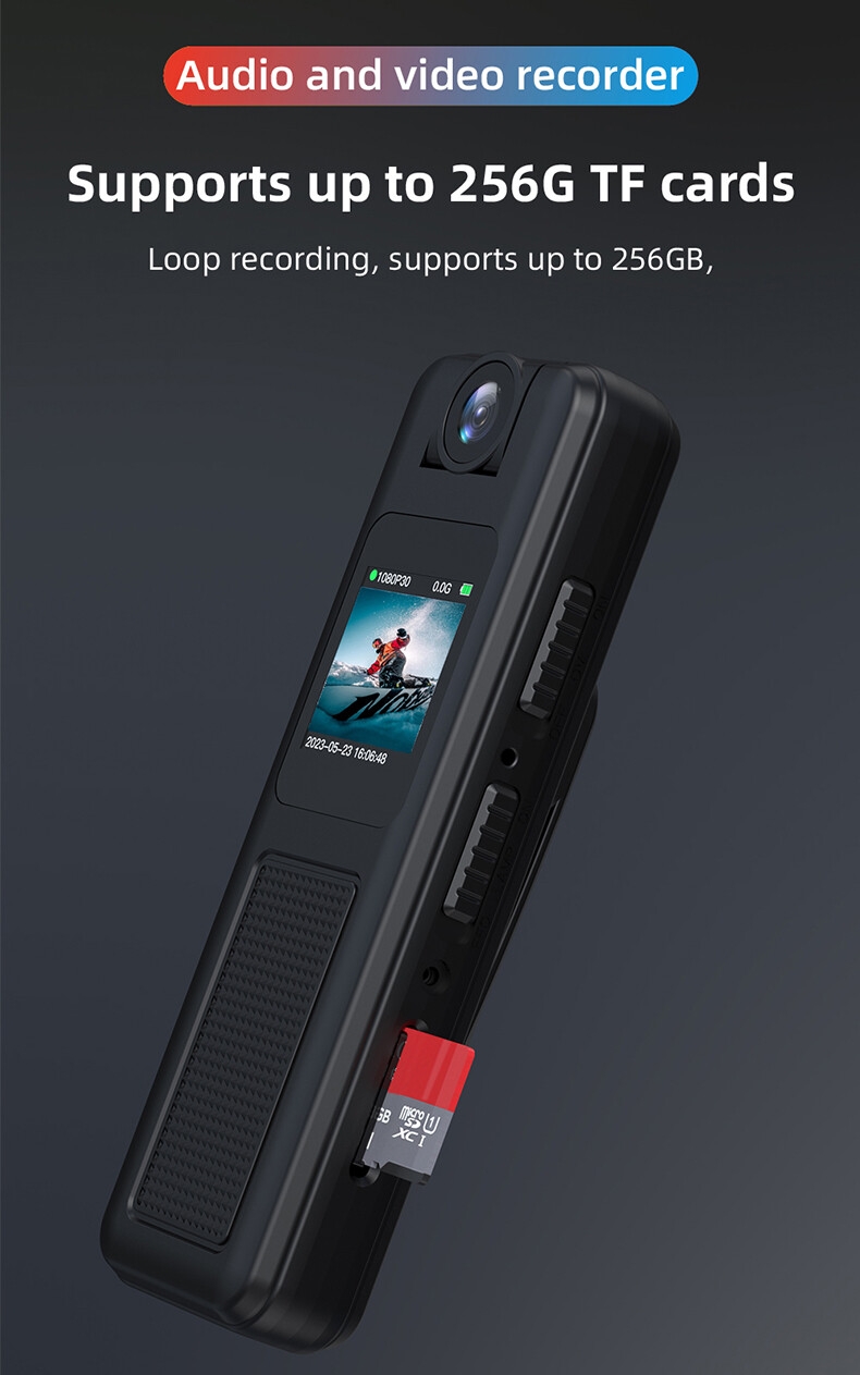 Mini caméra à stylo Portable, portée sur le corps, 1080p, caméra de poche Portable avec Clip arrière, caméra de sécurité de dernière conception
