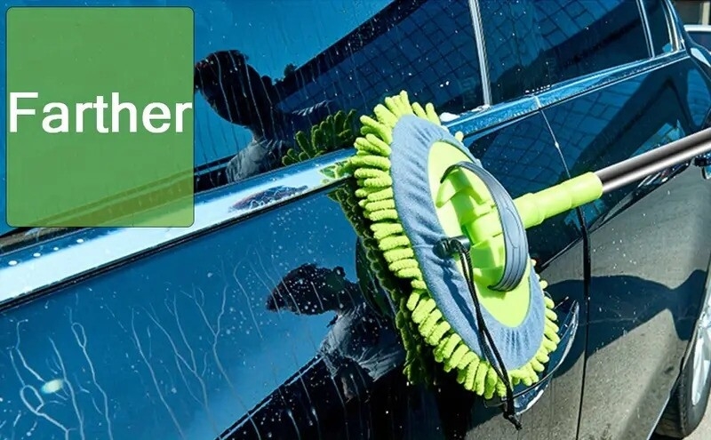 1 set car washing mop kit clean your car rv or truck easily with 2 replacement heads details 4