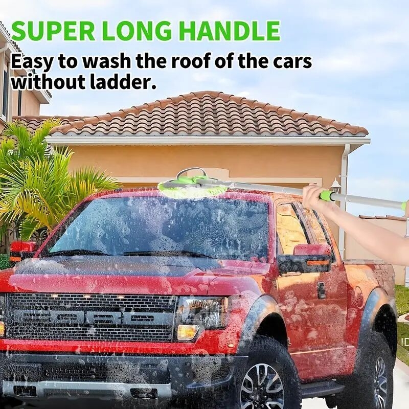 1 set car washing mop kit clean your car rv or truck easily with 2 replacement heads 8