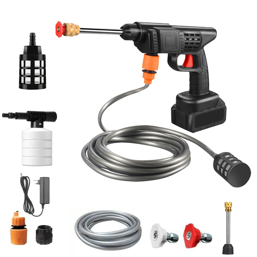 2025 Ama-zonCar laveuse haute pression Portable pistolet de lavage 21Vh sans fil électrique Machine de nettoyage batterie au Lithium laveuse pistolet