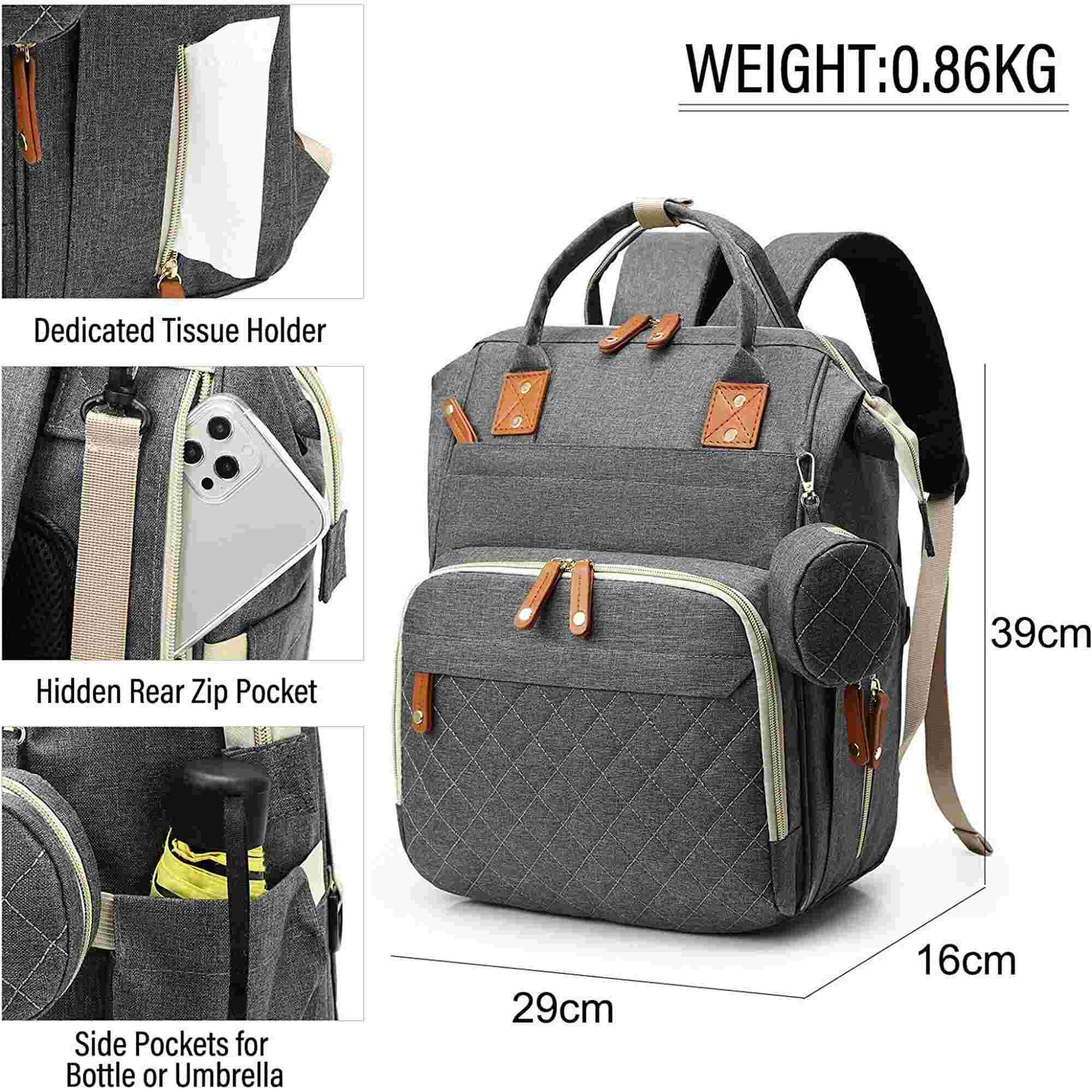 Diaper Bag Backpack, Large Baby Bag for Girls and Boys,Multi-functional Waterproof Travel Backpack Diaper Pouch with USB Charging Port,Colorful