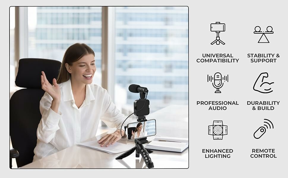 Kit de vlogging pour smartphone