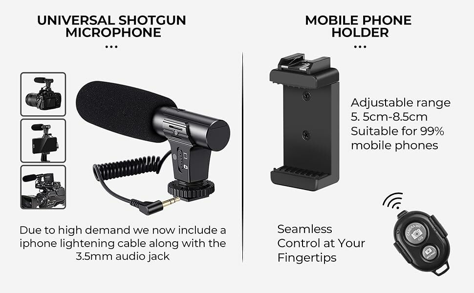 Kit de vlogging pour smartphone