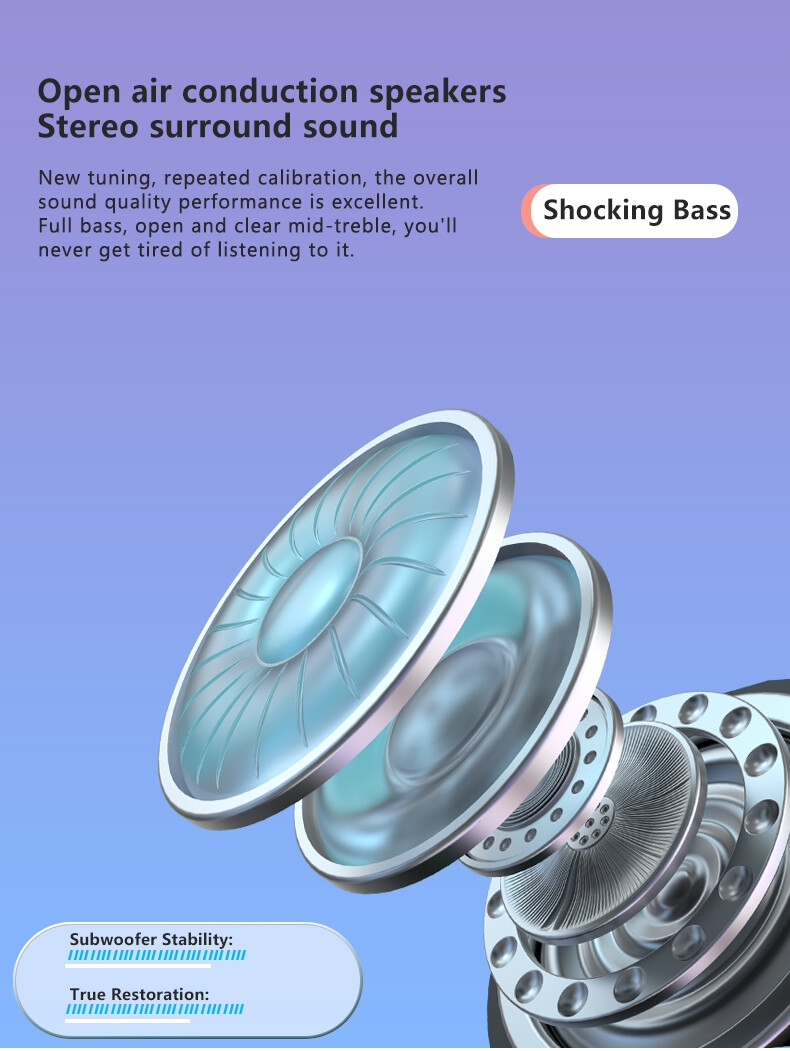 VV4 casque de sport à Conduction osseuse stéréo Surround son téléphone portable faible latence musique casque sans fil