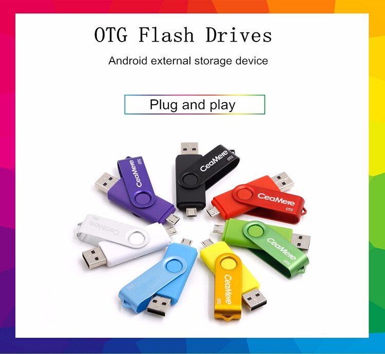 Clé USB Ceamere CMC5 XC OTG 128GB 64GB 32GB 16GB 8GB 4GB 2GB clé USB pour Smartphone clé USB OTG 2.0