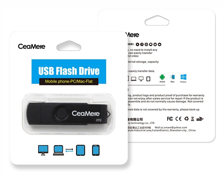 Clé USB Ceamere CMC5 XC OTG 128GB 64GB 32GB 16GB 8GB 4GB 2GB clé USB pour Smartphone clé USB OTG 2.0