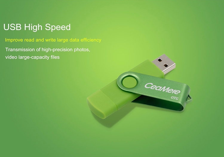 Clé USB Ceamere CMC5 XC OTG 128GB 64GB 32GB 16GB 8GB 4GB 2GB clé USB pour Smartphone clé USB OTG 2.0
