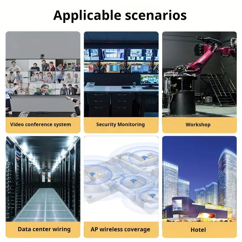 2024全新网络分配器适配器,1000mbps千兆,1转4输出以太网高速lan互联网分配器,带usb电源供应,扩展连接器,支持四个设备同时工作,1000mbps快速 /5e/6/7/8电缆,供多个设备连接互联网。 商品详情 5