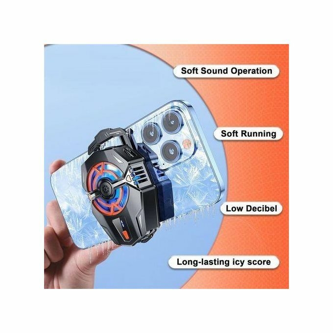 product_image_name-Generic-Refroidisseur De Téléphone Portable Ventilateur LED Dissipateur De Chaleur Magnétique (avec Clip)-2