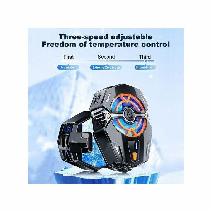 product_image_name-Generic-Refroidisseur De Téléphone Portable Ventilateur LED Dissipateur De Chaleur Magnétique (avec Clip)-3