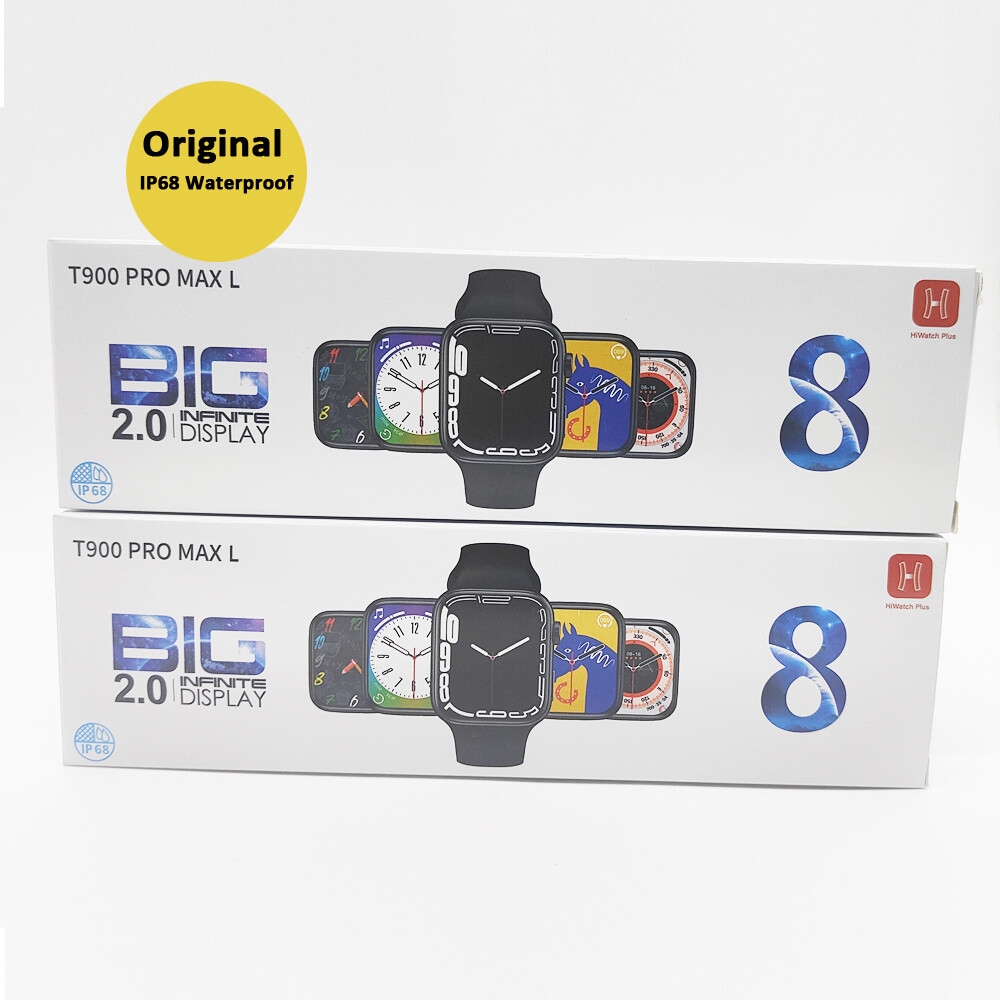 Wholesale Smart Watch T900 Pro Max L BT Call Music Series8 2.0inch Dual Buttons Magnetic Charger Custom Dial Reloj Smartwatch