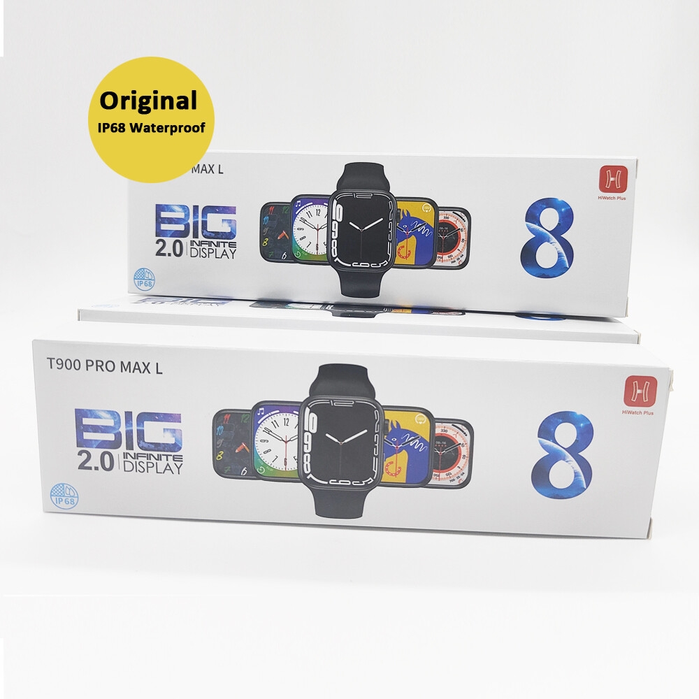 Wholesale Smart Watch T900 Pro Max L BT Call Music Series8 2.0inch Dual Buttons Magnetic Charger Custom Dial Reloj Smartwatch