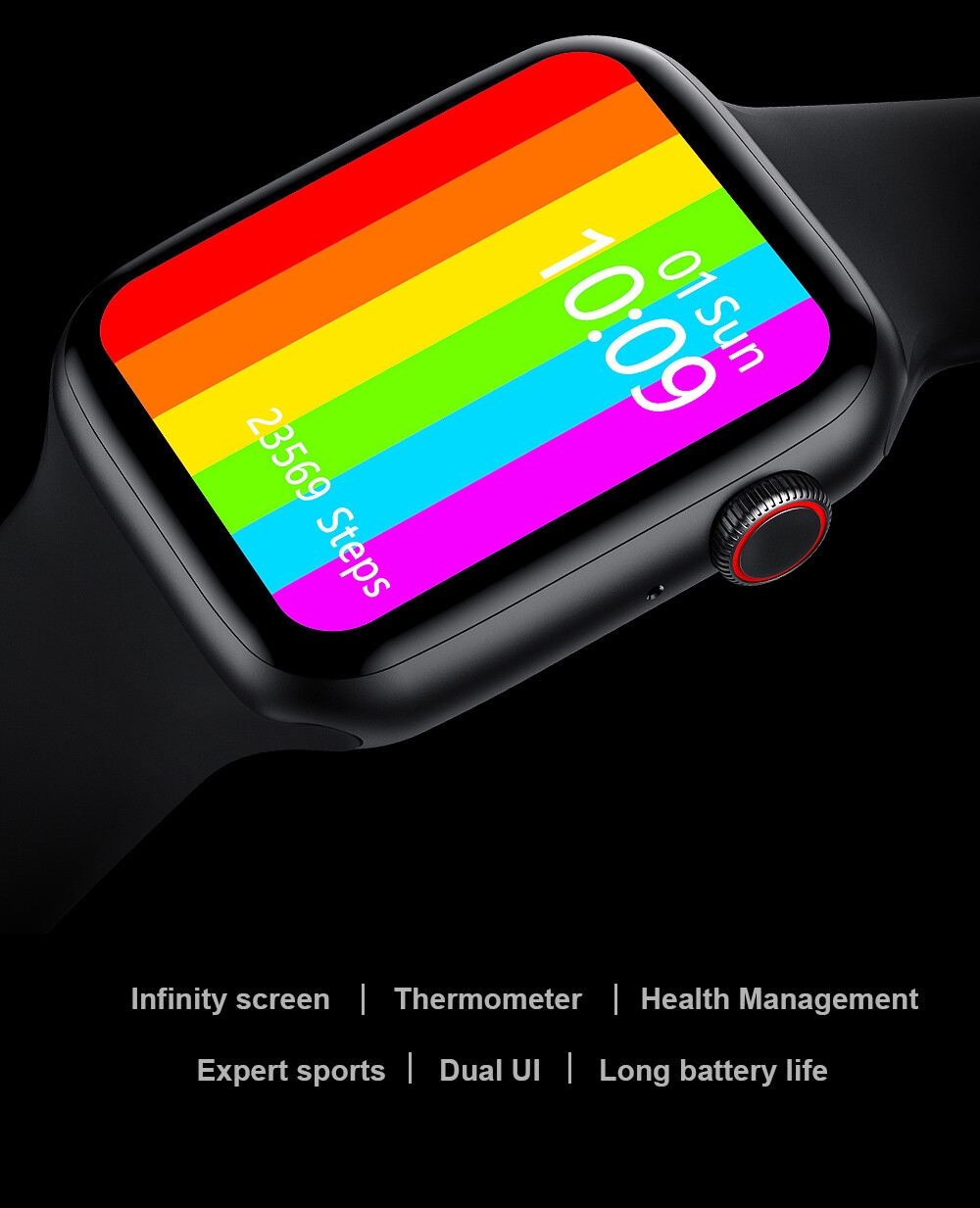 W26 1.75-inch Large-screen High-definition Dual 2.5D IP68 Waterproof Bluetooth Phone Smart Stylish Sports Watch - Black W26 1.75-inch Large-screen High-definition Dual 2.5D IP68 Waterproof Bluetooth Phone Smart Stylish Sports Watch - Black