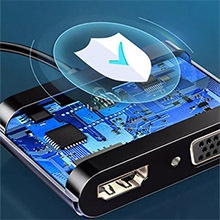 Adaptateur HDMI vers VGA pour double écran, répartiteur HDMI pour 2 écrans