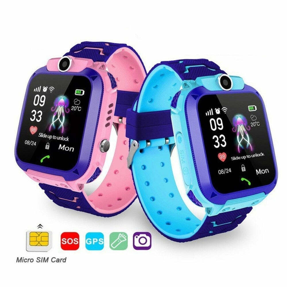 Montre connectée pour enfants avec caméra, suivi GPS et appels, bouton SOS