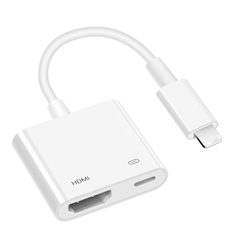 Lighting To HDTV 2 Ports Splitter Cable Converter 1080P Digital AV Adapter Phone Accessories for iPhone iPad To TV
