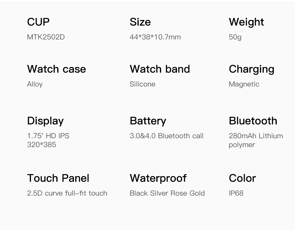W26 1.75-inch Large-screen High-definition Dual 2.5D IP68 Waterproof Bluetooth Phone Smart Stylish Sports Watch - Black W26 1.75-inch Large-screen High-definition Dual 2.5D IP68 Waterproof Bluetooth Phone Smart Stylish Sports Watch - Black