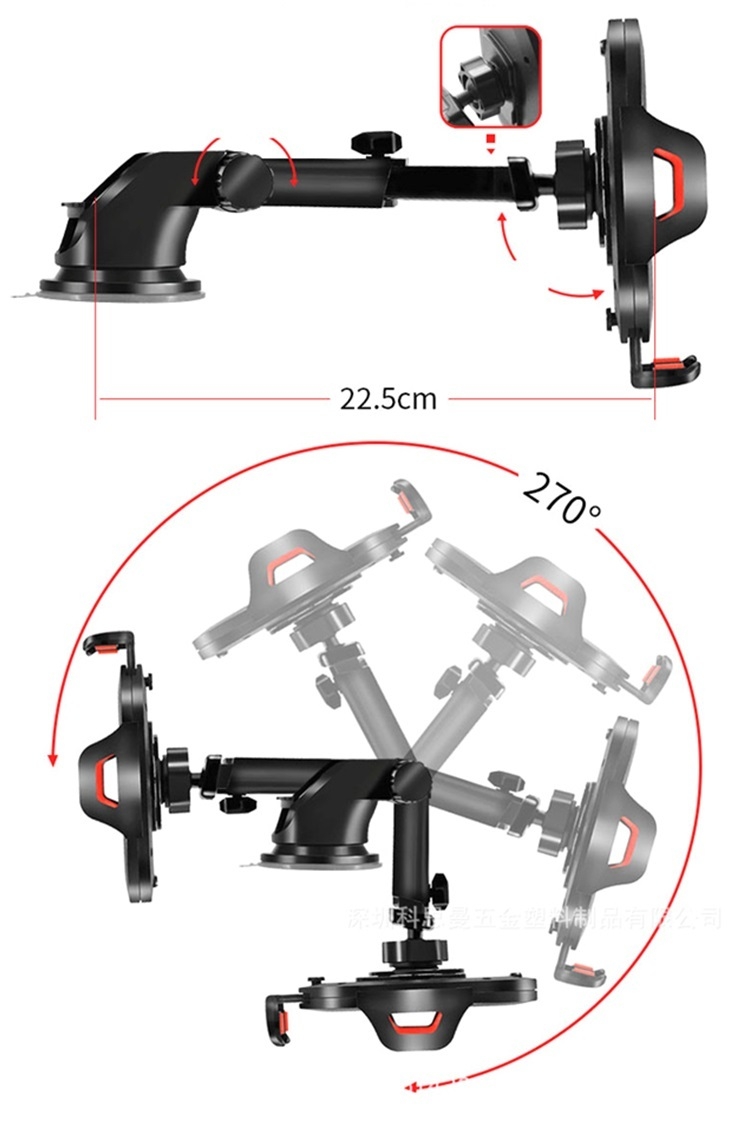 Universal fit strong mobile phone holder expansion Suction in Car dashboard stand mobile phone no charging phone holder for car