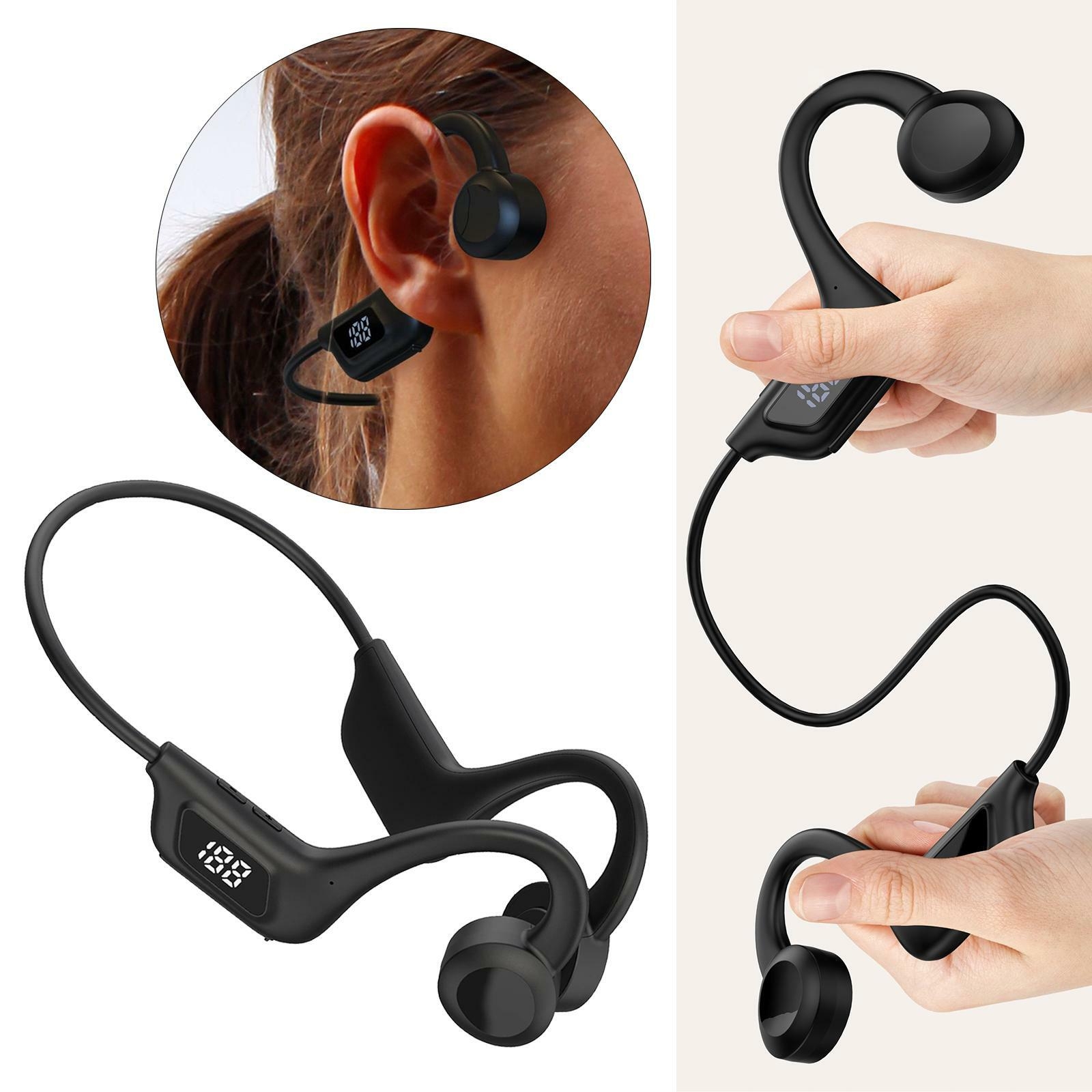 Sports Wireless Bluetooth Headphones Earphones Ear Hook Run Earbuds All Devices