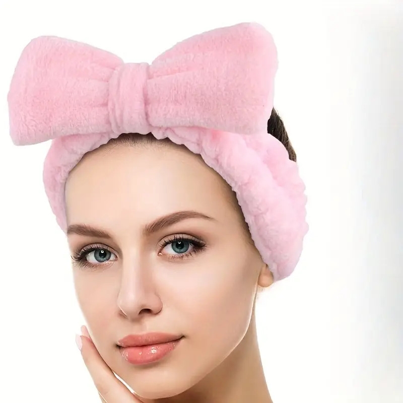 16pcs set hair styling tools set soft wristbands cute sweet bowknot decor headband plastic hair claw clips ponytail holders travel essentials details 4