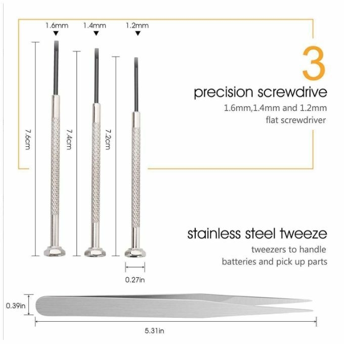 product_image_name-Generic-Kit D'outils De Remplacement De Batterie De Montre, Pour Retirer Et Ouvrir Le Boîtier Arrière De La Montre-3