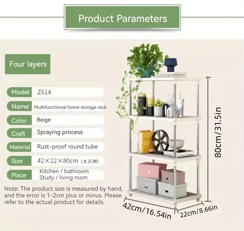 1pc multi purpose plastic tiered arrange storage rack for kitchen bedroom bathroom and living room organization home organization and storage supplies details 7