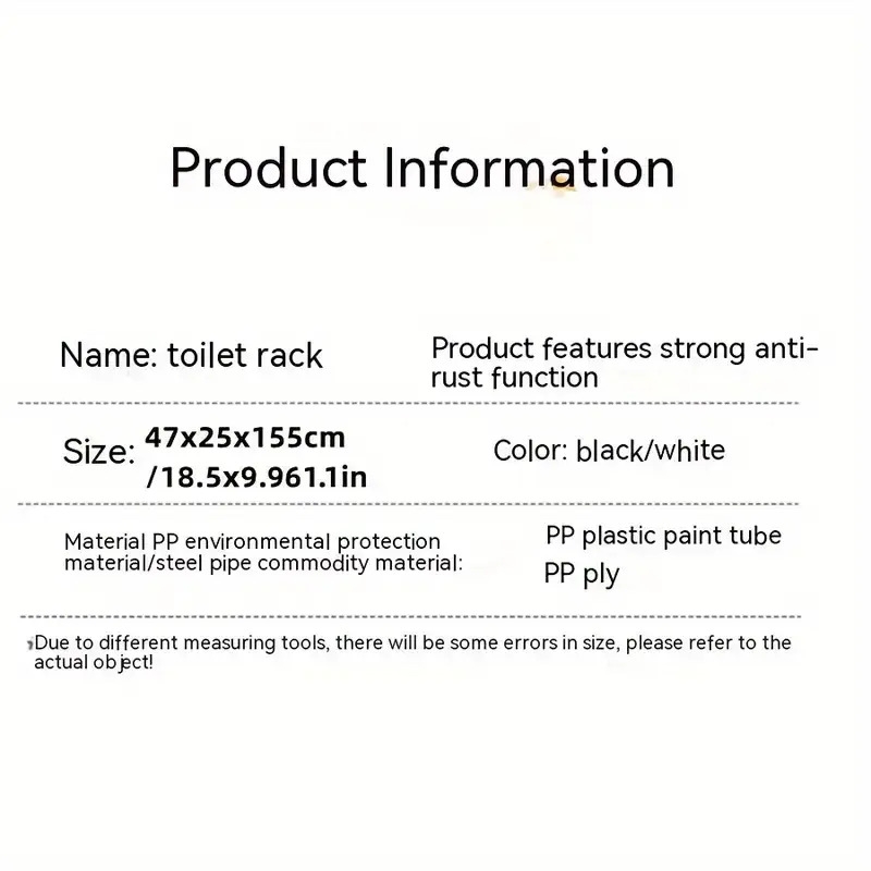 1pc multi layer floor standing storage rack for bathroom bedroom and living room space saving over toilet organizer shelf with multiple finishing options details 7
